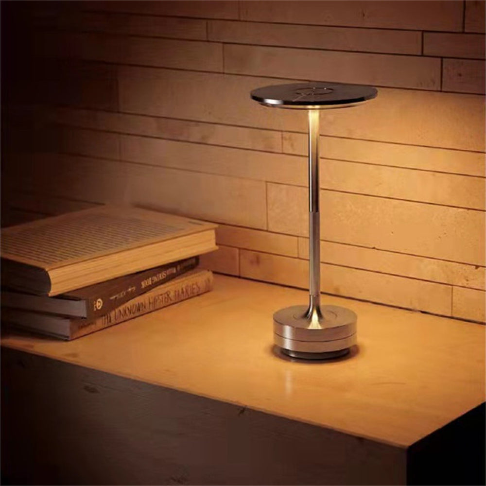 Metallic Cordless Table Lamp