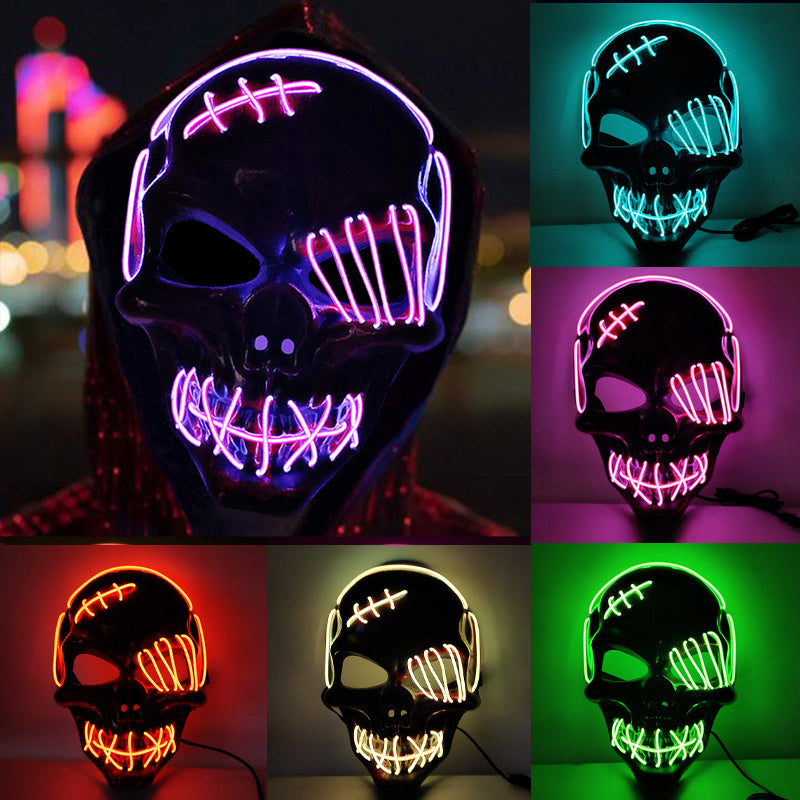 Halloween Scary One-Eyed Pirate Led Mask