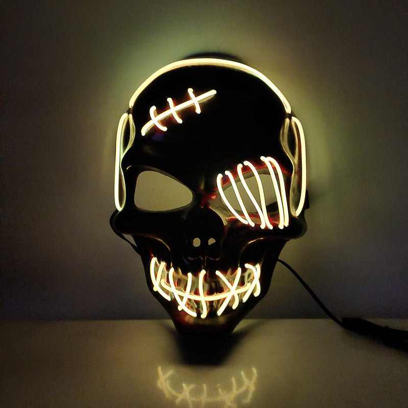 Halloween Scary One-Eyed Pirate Led Mask