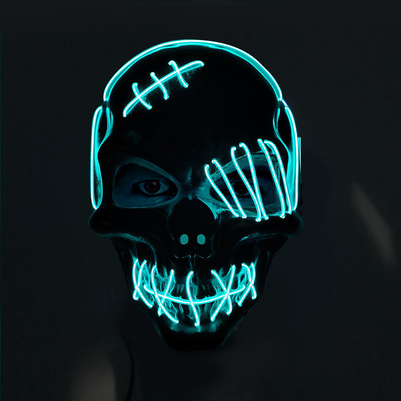 Halloween Scary One-Eyed Pirate Led Mask