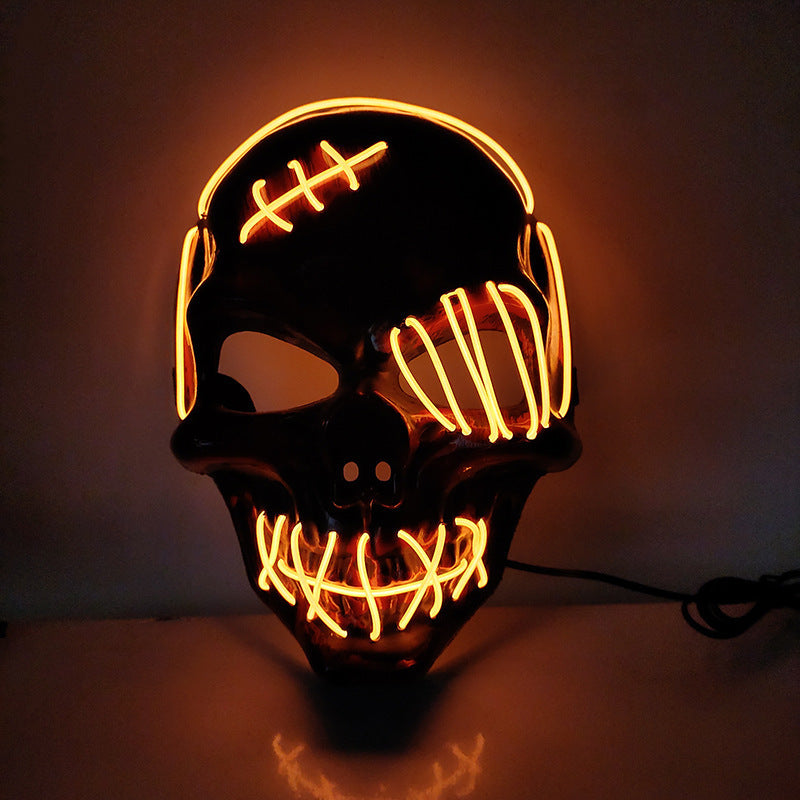 Halloween Scary One-Eyed Pirate Led Mask